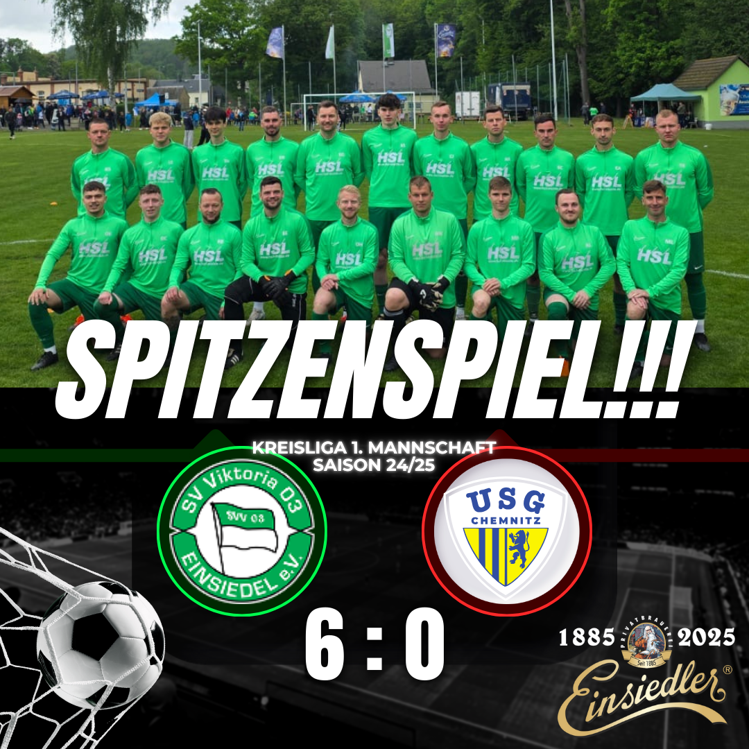 1. Mannschaft besiegt USG deutlich im Spitzenspiel der Kreisliga